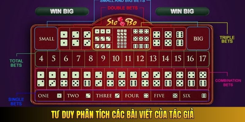 Tư duy phân tích các bài viết của tác giả